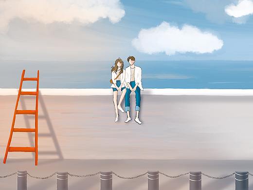 夏天的风（个人主页-ZNTM2NDEzMzY=） - 商业插画 - 站酷设计师Ceci_a_k原创素材 - 站酷ZCOOL