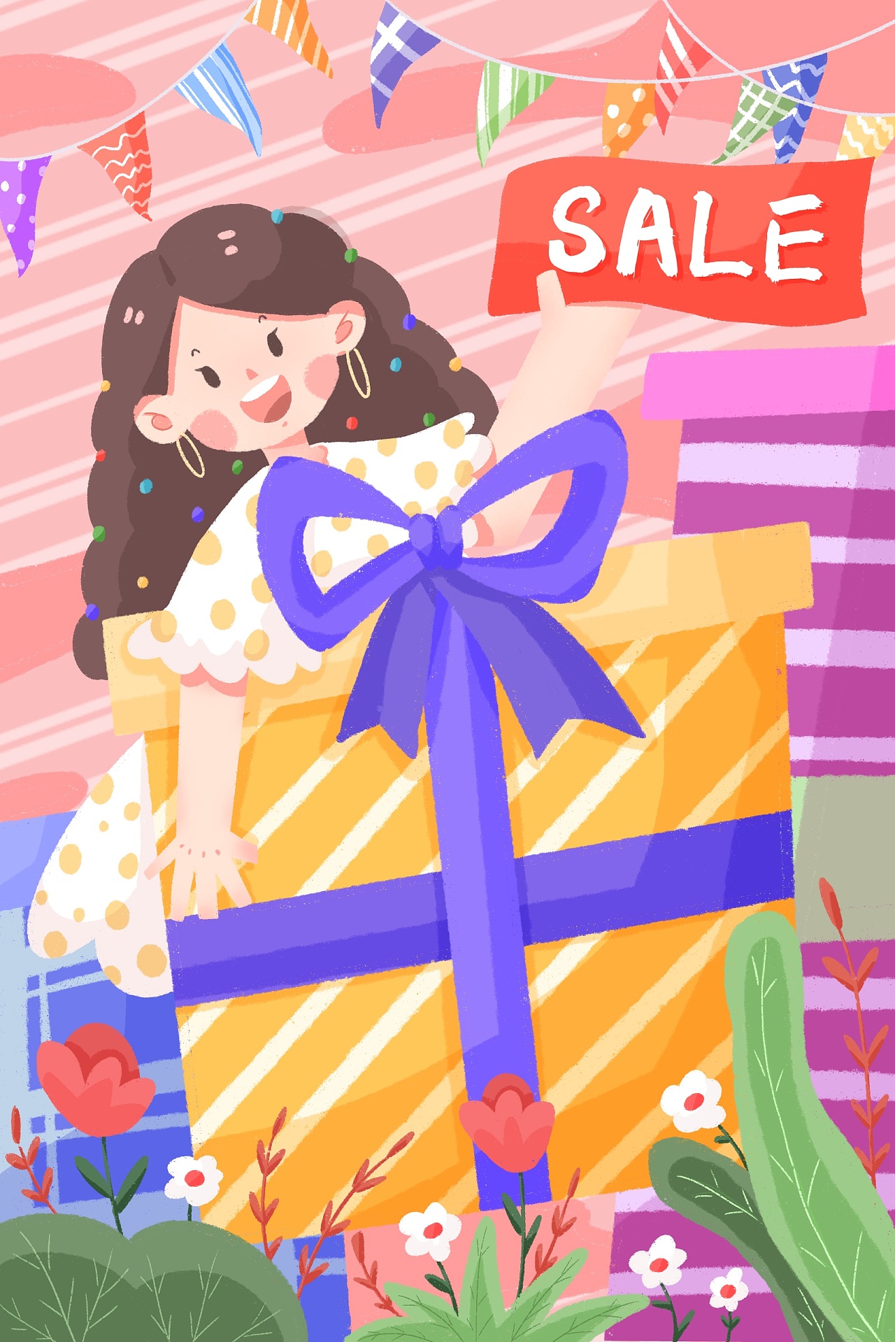 购物节插画|插画|商业插画|北星yoo - 原创作品 - 站酷 (zcool)