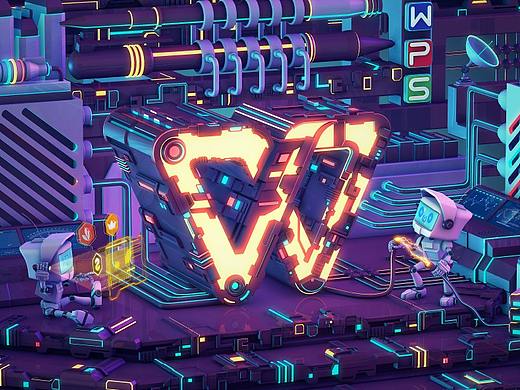 WPS创意办公美学《赛博工厂》
