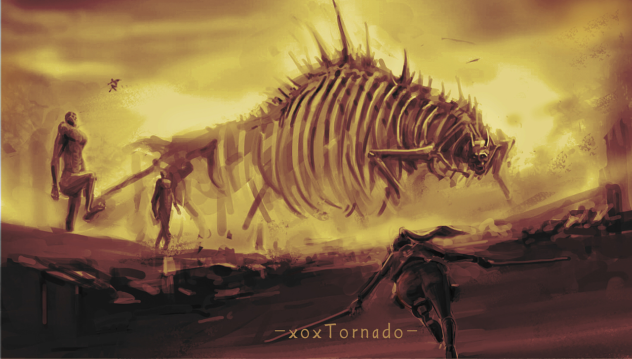 【同人创作】进击巨人·始祖巨人来袭,黑云压城!