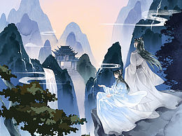 之前画的小说封面和内页插画