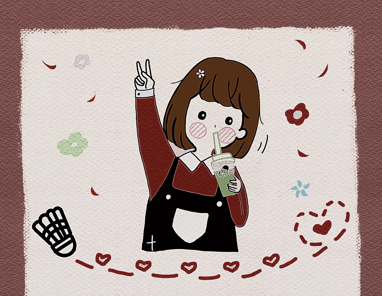 蹦蹦跳跳，我最可爱❤️（图ZMjI5NjI2NTg0） - 艺术插画 - 站酷设计师Z37151841原创素材 - 站酷ZCOOL