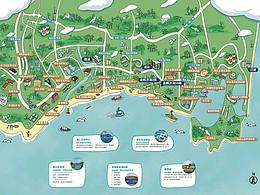 手绘地图创作过程