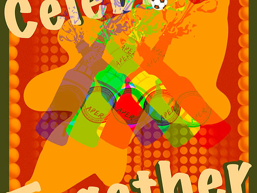 关于APER与2022世界杯的原创插画海报