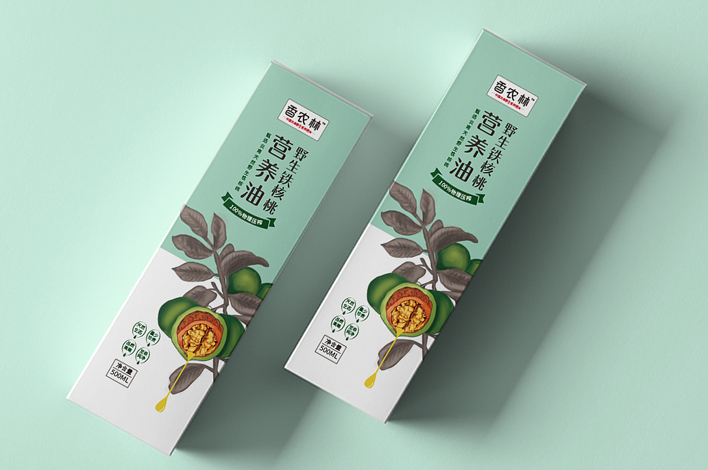 核桃油包装设计（图ZMTk0NjA5NjIw） - 包装 - 站酷设计师夏设计原创素材 - 站酷ZCOOL
