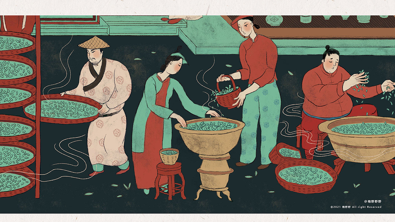 东游记-寻物寻味寻生活-Brand illustration(图ZMjY0MTc2MTk2) - 商业插画 - 站酷设计师梅野野原创素材 - 站酷ZCOOL