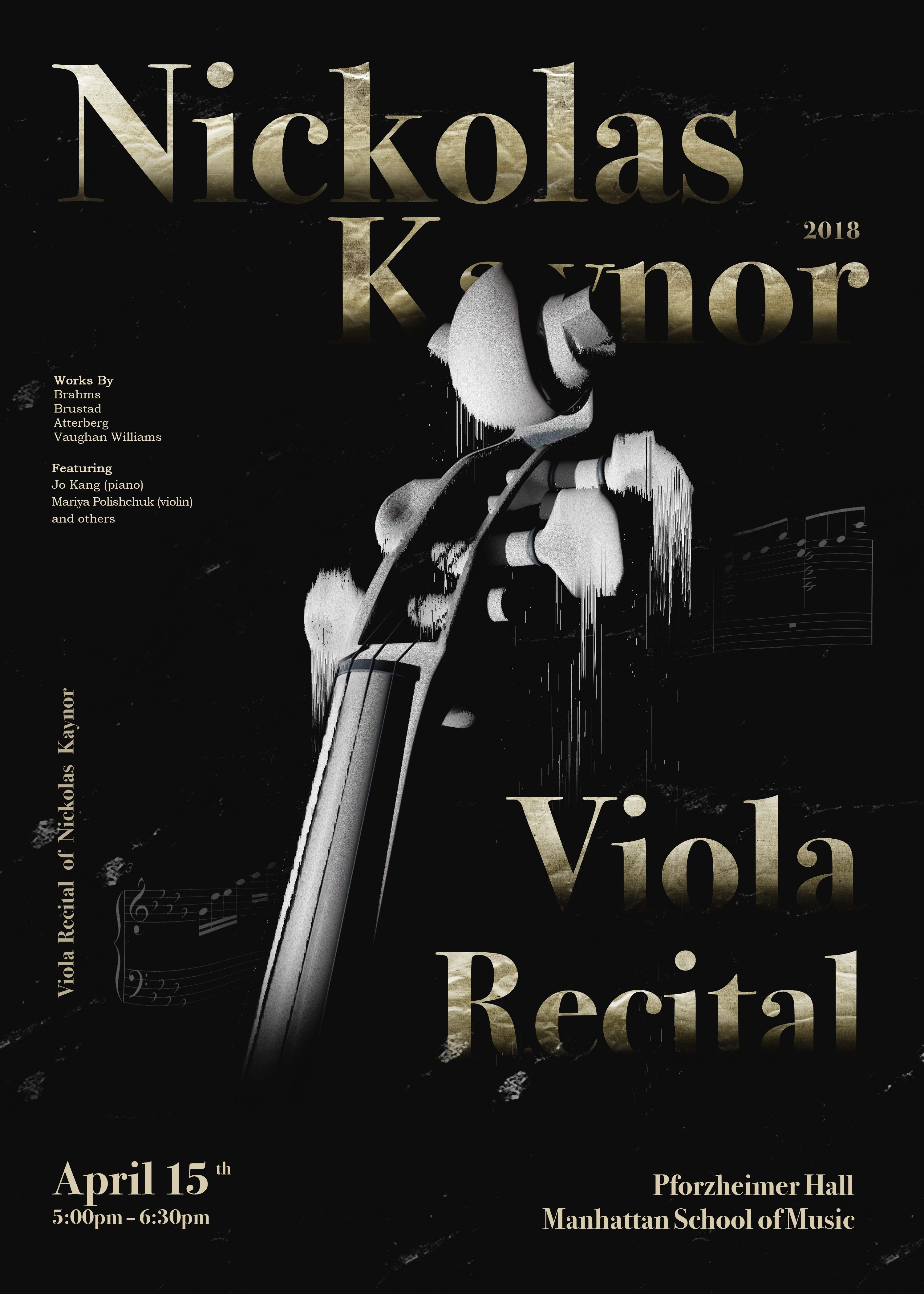 中提琴音乐海报/viola poster