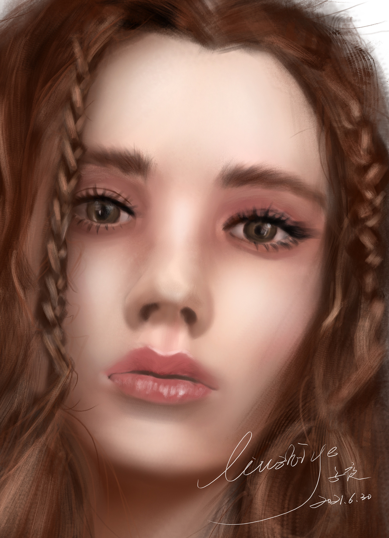 肖像厚涂练习0630