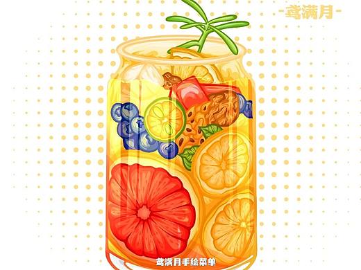 iPad线稿风食物｜饮品🥤｜手绘餐单（个人主页-ZNjQwNTE4NjQ=） - 商业插画 - 站酷设计师鸢满月原创素材 - 站酷ZCOOL
