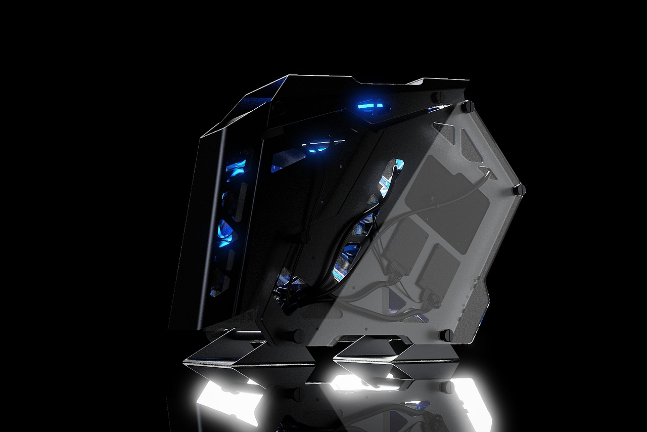 水冷电脑建模及渲染练习