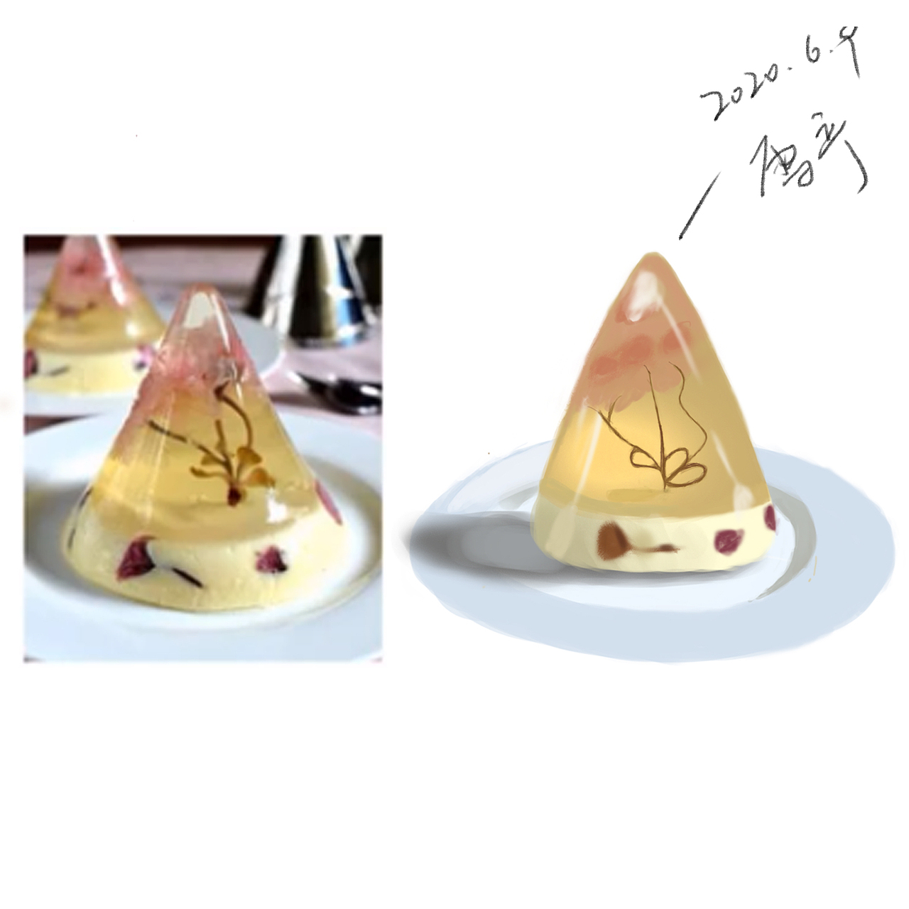 插画练习 美食 果冻（图ZMjExMzAwODUy） - 创作习作 - 站酷设计师亭子爱画画原创素材 - 站酷ZCOOL