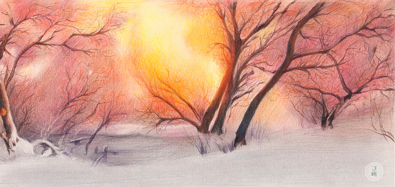 彩铅风景图|纯艺术|绘画|又画_原创作品-站酷zcool