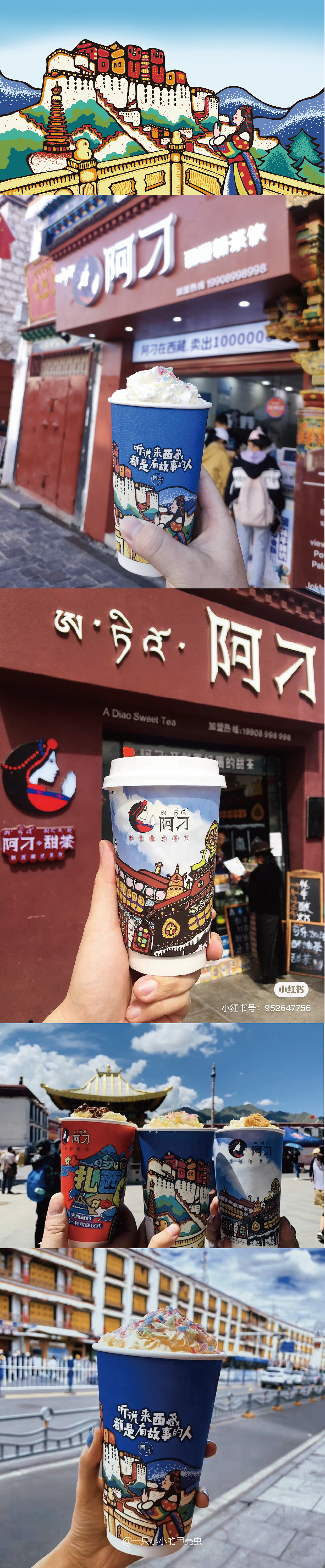 西藏主题商业插画集合