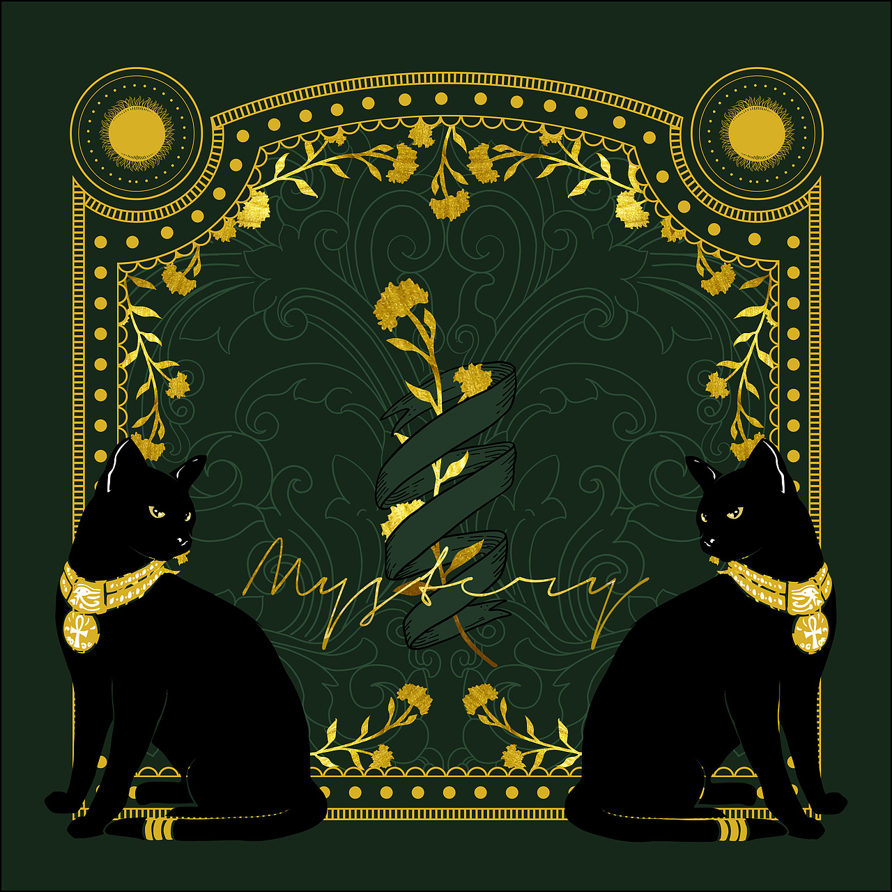 神秘猫（图ZMTUyNTE2MjY0） - 图案 - 站酷设计师Martinot原创素材 - 站酷ZCOOL