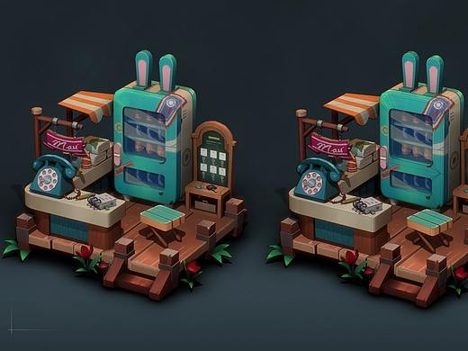 手绘场景练习（个人主页-ZNTgxODg0NjQ=） - 其他三维 - 站酷设计师Z112906119原创素材 - 站酷ZCOOL