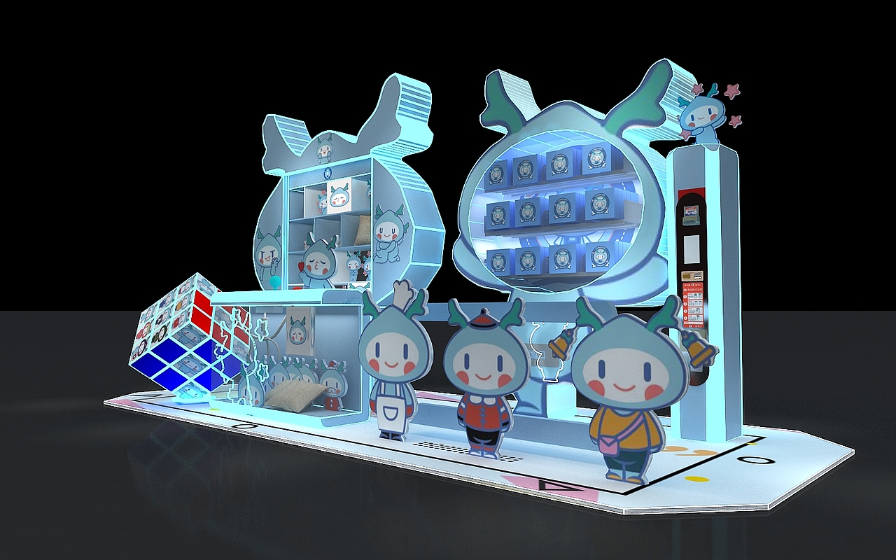 龙小湖精品人物IP互动快闪设计3D效果图（图ZMTk3OTQ3NzIw） - 场景 - 站酷设计师3D设计师NG男原创素材 - 站酷ZCOOL