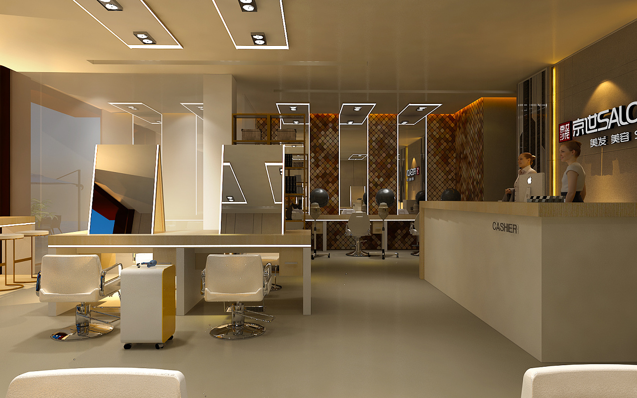 为体验而设计的美发沙龙2.0-设计案例-建E室内设计网