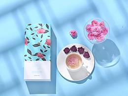 花茶包装插画设计