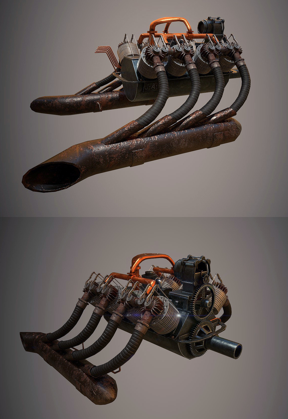 朋克赛车—次时代模型（图ZMjQ4NjM2Njg4） - 机械/交通 - 站酷设计师Demi_duo原创素材 - 站酷ZCOOL