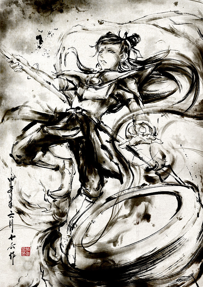 原创cg水墨2(附上习作几张)|插画|概念设定|大泉ruby - 原创作品