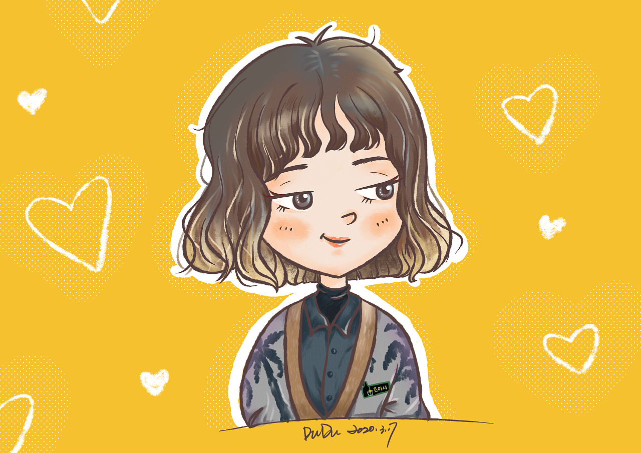 梨泰院手绘插画