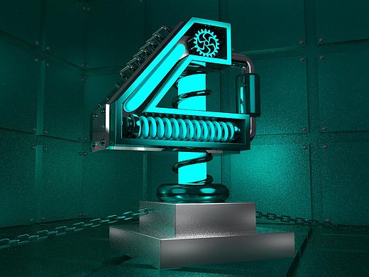 C4D机械金属数字系列-4（个人主页-ZMjc2OTUwMDg=） - 机械/交通 - 站酷设计师灬矮油丶原创素材 - 站酷ZCOOL