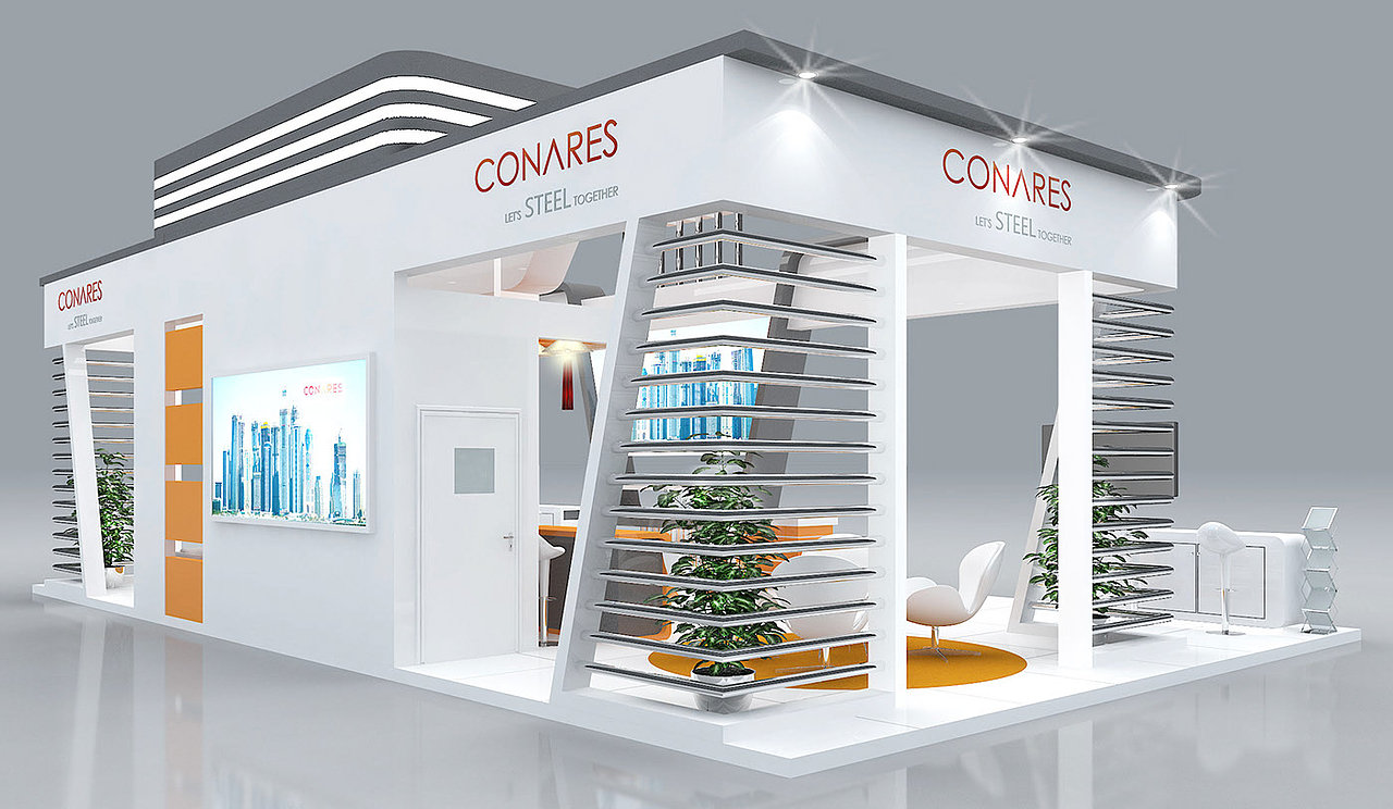 展会展位展台展馆展厅展示展点展览设计3D效果图