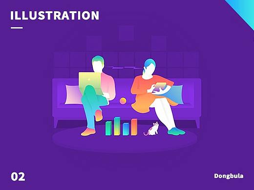 漸變色小插畫-2.0（個(gè)人主頁(yè)-ZMzA5ODIzNDA=） - 藝術(shù)插畫 - 站酷設(shè)計(jì)師AMOR_Li原創(chuàng)素材 - 站酷ZCOOL