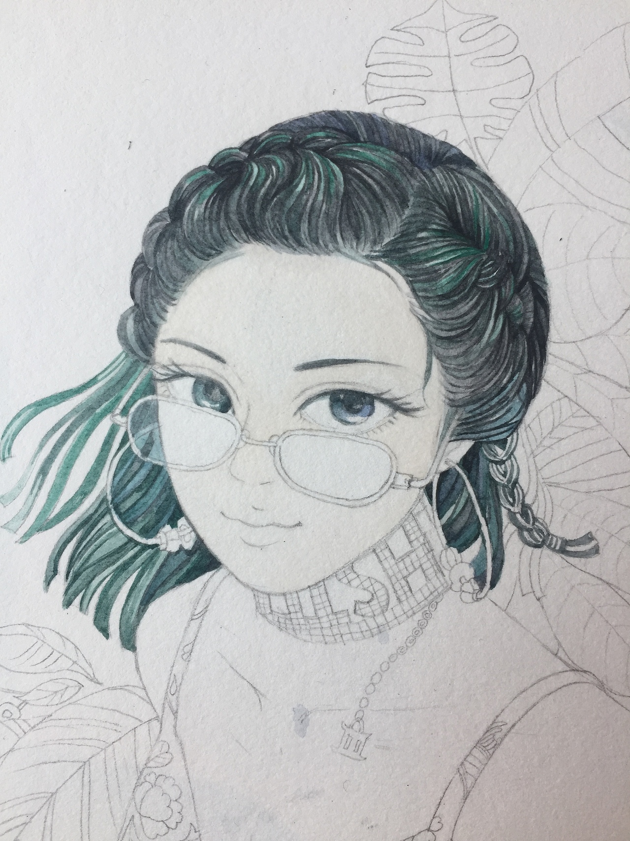 水彩人物 美女 水彩练习心得