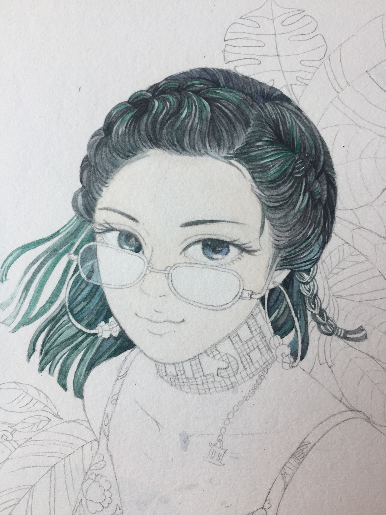 水彩人物美女水彩练习心得