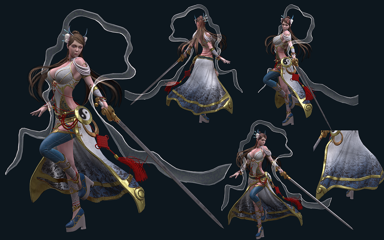 仙侠女（图ZMjM5NTUyMDY4） - 人物/生物 - 站酷设计师张kai原创素材 - 站酷ZCOOL