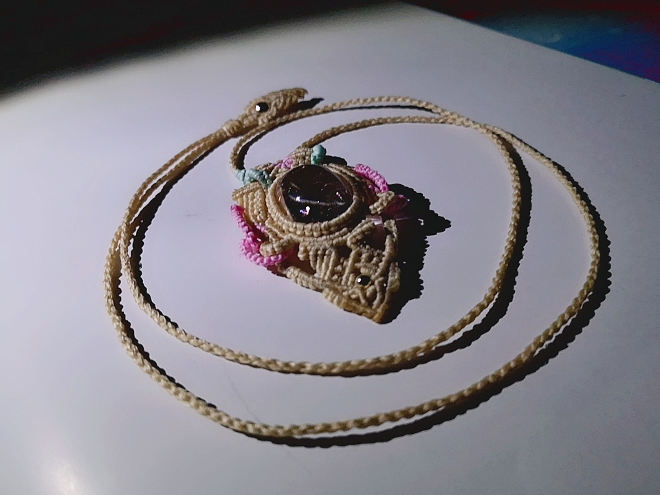 二月手作•金草莓吊坠