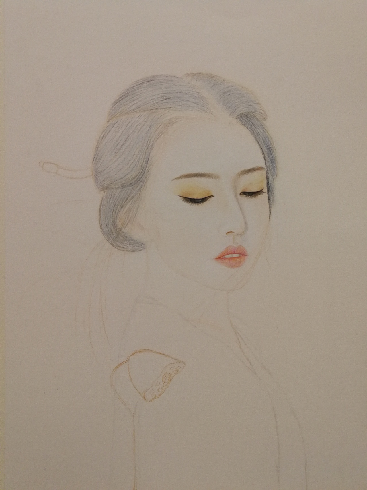 彩铅 雷阿诺 48色 古风美女（图ZMTE1NTEyODAw） - 像素画 - 站酷设计师家庭主妇原创素材 - 站酷ZCOOL