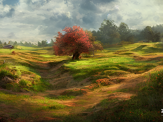 #AI创作实验室#传统乡村，4k，