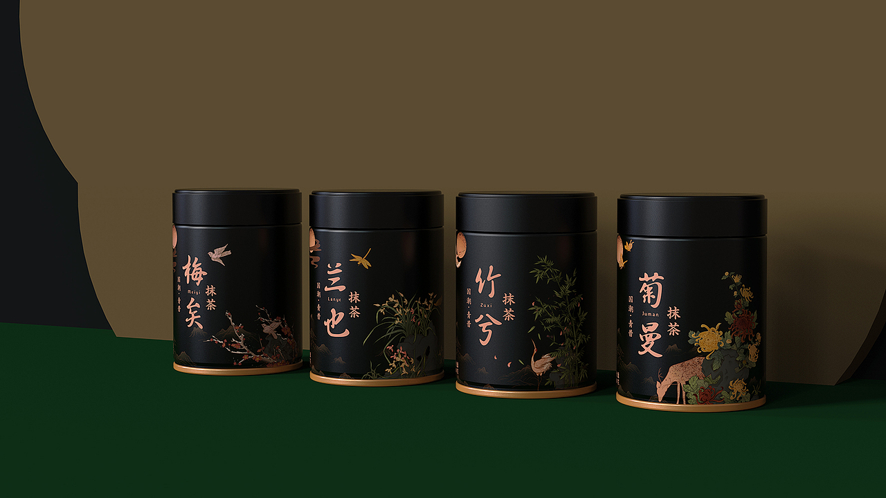 唯悟品牌 ×青昔国潮抹茶｜包装设计