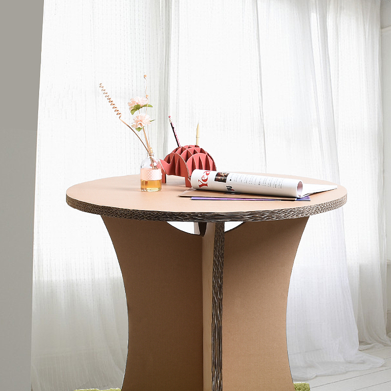 纸匠纸品咖啡桌 | 瓦楞纸家具圆形办公桌