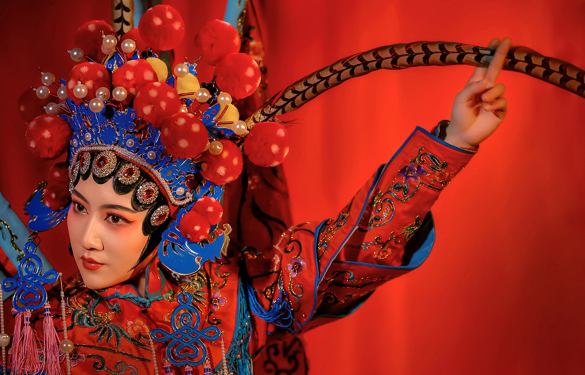 古风 戏服 古筝