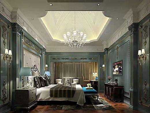 奢华法式别墅效果图表现