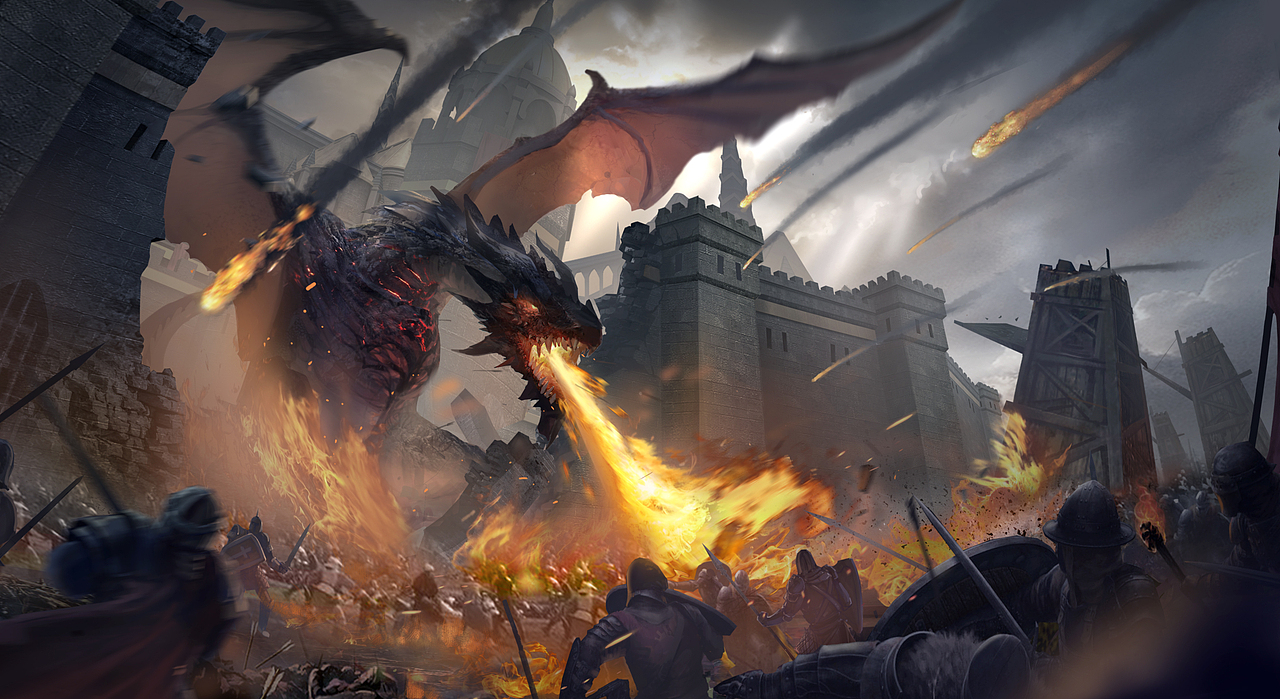 巨龙（图ZMTg1MzY5Njcy） - 游戏原画 - 站酷设计师王寅wangyin原创素材 - 站酷ZCOOL