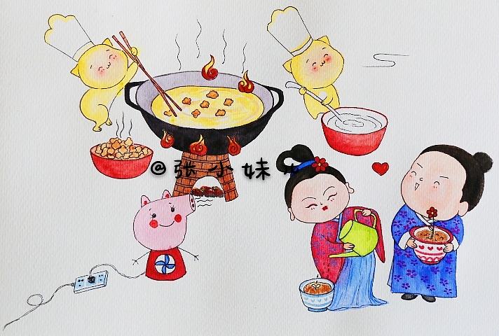 张掖肥仙女之张掖民风民俗（图ZMTg5NTQ4NTc2） - 艺术插画 - 站酷设计师张小妹儿m原创素材 - 站酷ZCOOL