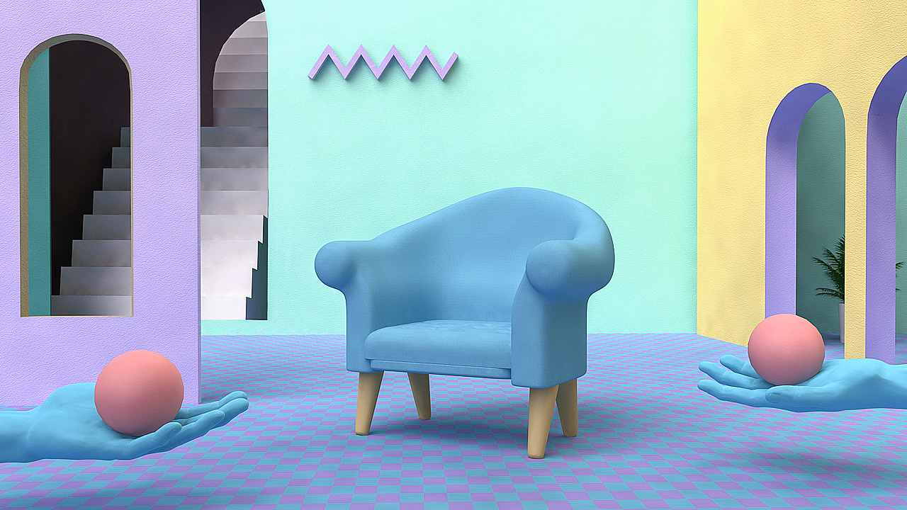 一组C4D孟菲斯作业