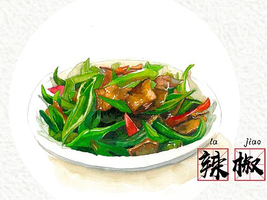 长沙美食水彩系列作品