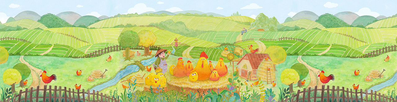 农产品包装插画