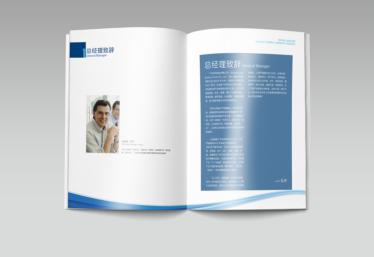 食品公司宣传画册