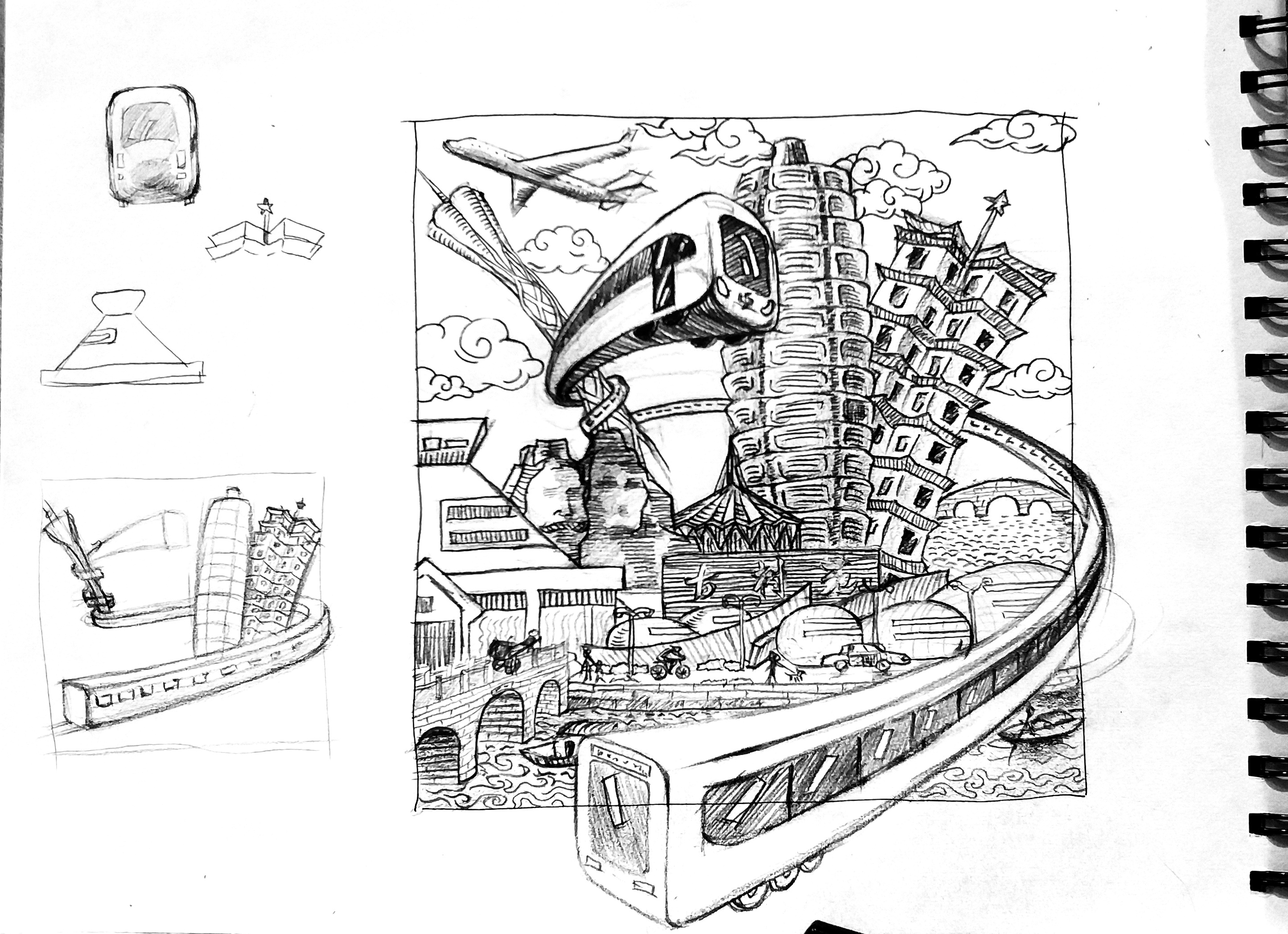 郑州的手绘机构图片