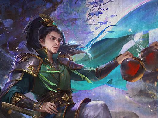 三國(guó)殺 -蘇飛（個(gè)人主頁(yè)-ZNDk1MzYxNDg=） - 商業(yè)插畫 - 站酷設(shè)計(jì)師_石蟬原創(chuàng)素材 - 站酷ZCOOL