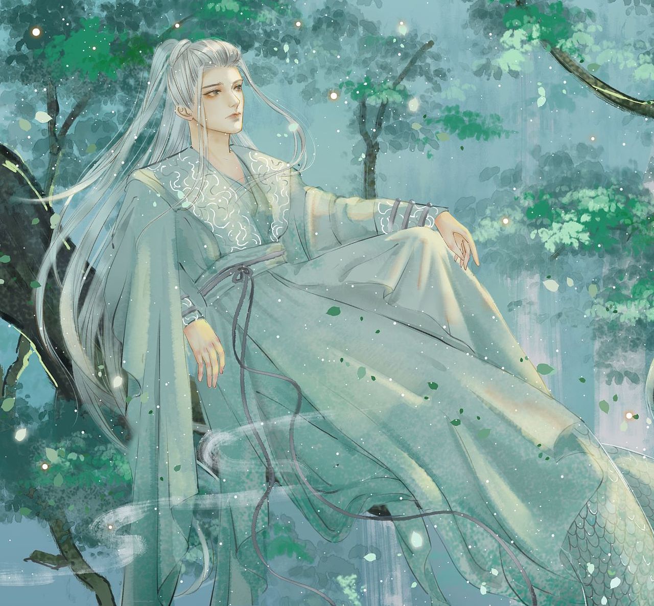 露出蛇尾巴啦～