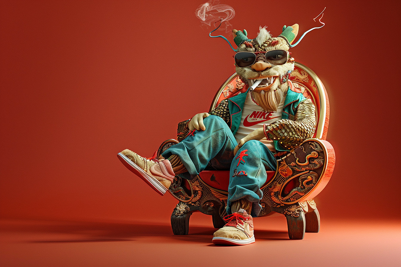 贵州龙大哥辣子鸡品牌，广告IP插画设计，广告人物创作（图ZMzYzNTEyMzIw） - IP形象 - 站酷设计师班尼設計工作室原创素材 - 站酷ZCOOL