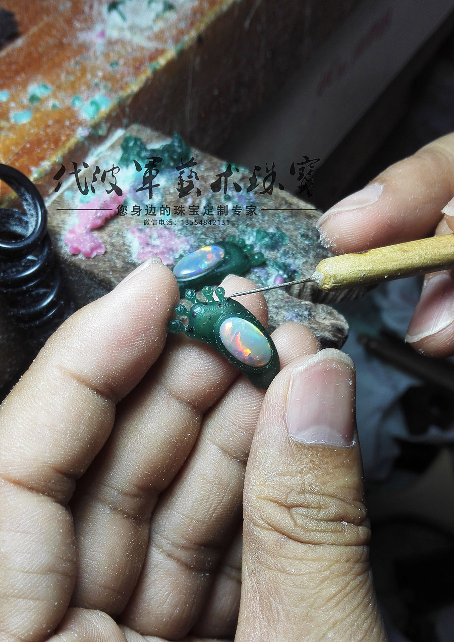 代波军艺术珠宝定制-----欧泊镶嵌设计作品欣赏（图ZNzYxNTc4MzI=） - 首饰设计 - 站酷设计师代波军艺术珠宝原创素材 - 站酷ZCOOL