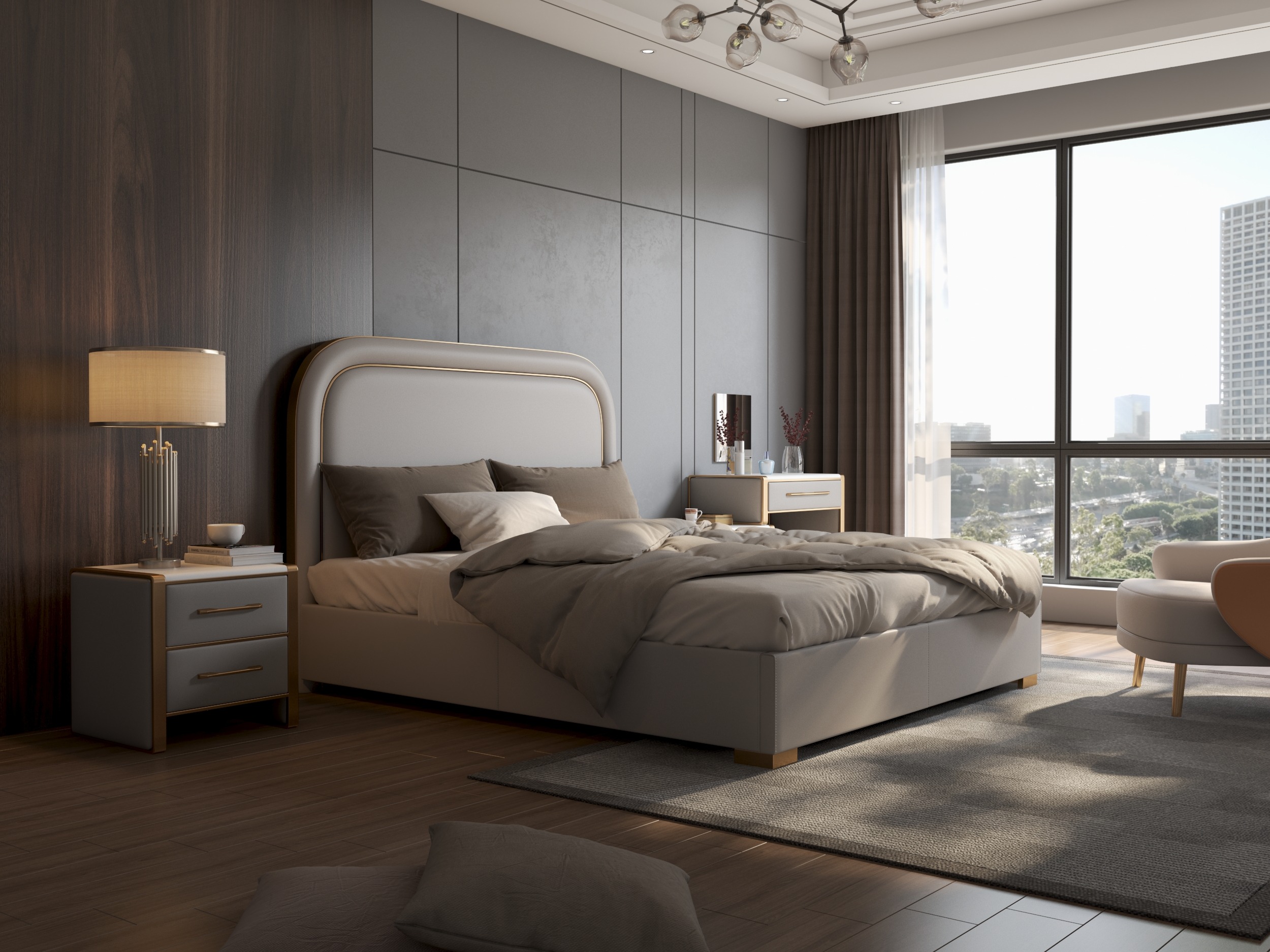 极简沙发床晚上风格|其他|VR设计|佛山市榀质家具 - 原创作品 - 站酷 (ZCOOL)
